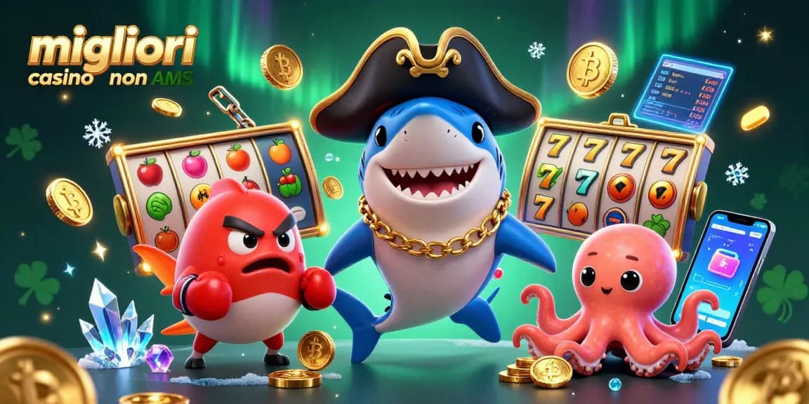I migliori casino non AAMS offrono slot ricche di simboli e premi in una scena marittima vivace.