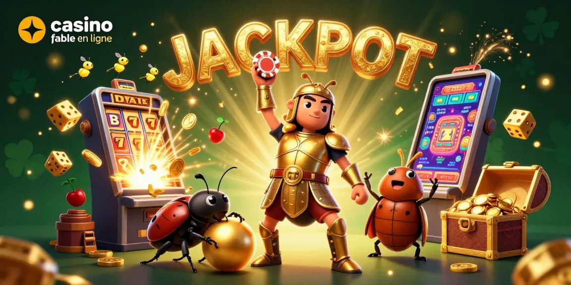 Profitez d'une victoire au casino fiable en ligne avec ce charismatique scarabée en armure dorée.