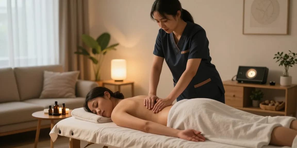 Experience peaceful 관악구출장마사지 in a serene home setting with a professional therapist.