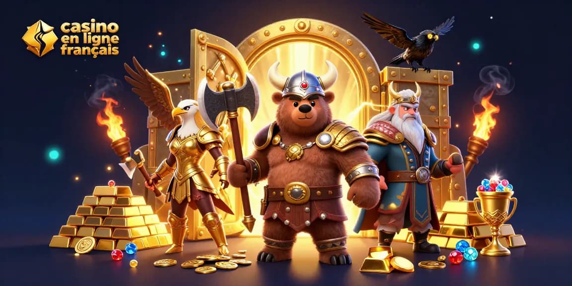 Vivez l'expérience du casino en ligne français avec cette illustration dynamique et captivante.