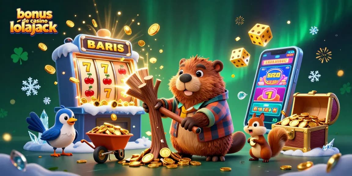 Gagnez avec le bonus de casino lolajack, un castor 3D et des jeux de machines à sous éclatants.