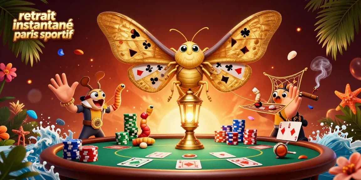 Profitez d'un retrait instantané paris sportif avec des gains rapides au cœur d'une illustration de casino dynamique.