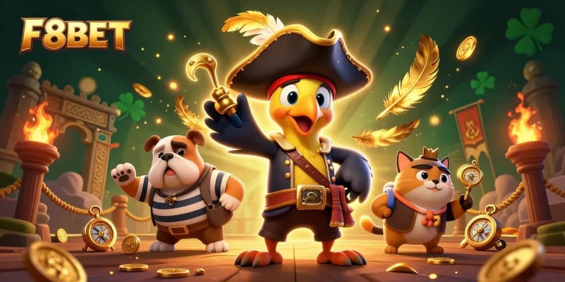 Experience thrilling wins at F8BET with a vibrant casino scene featuring dynamic characters.