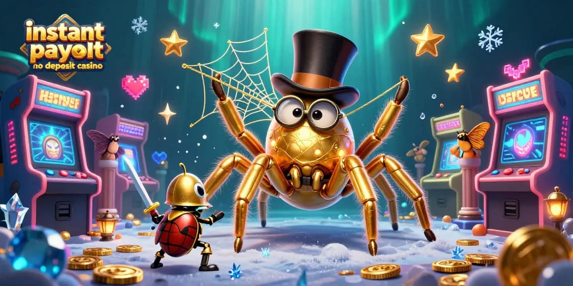 Experience thrilling gameplay at an instant payout no deposit casino with a dynamic scene of gaming excitement.