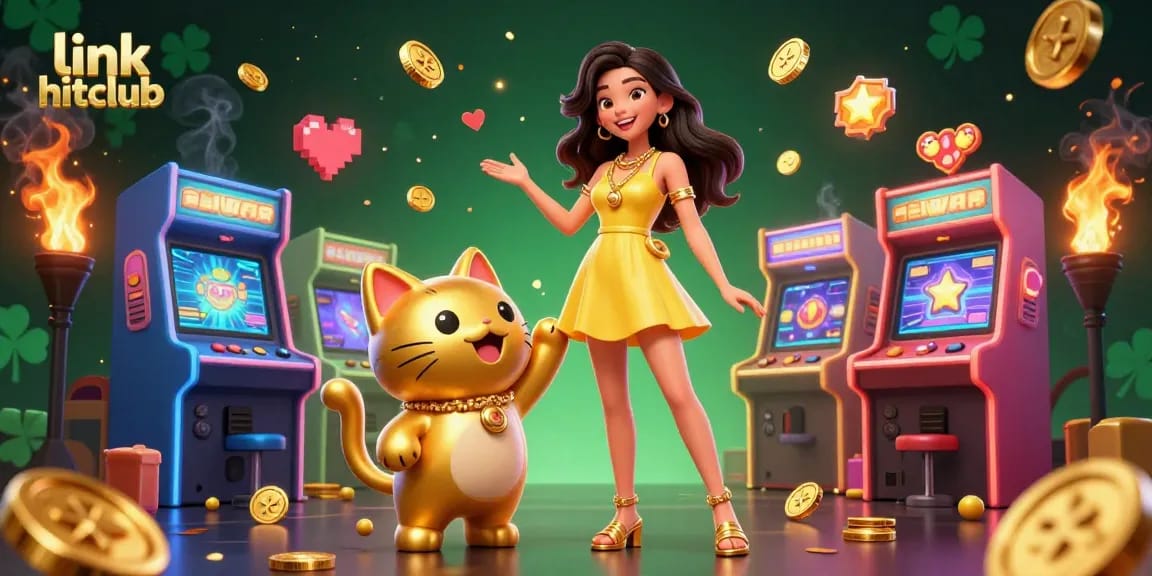 Join the excitement at link hitclub with games, golden coins, and lucky charm interactions.