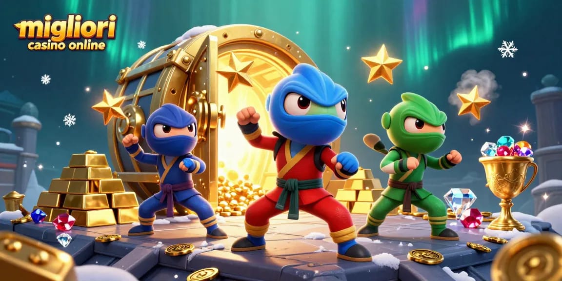 Scopri i migliori casino online con il nostri ninja camaleonti affascinanti immersi in un'atmosfera di infinite ricchezze.