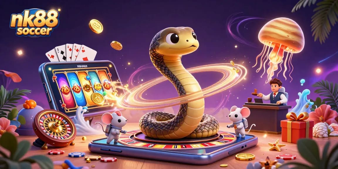 Engage with nk88 soccer's thrilling betting scene with astronauts betting on casino rings.