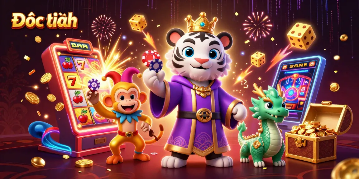 Play slots and win jackpots with expert strategies at Đọc thêm casino, featuring a dynamic 3D illustration.