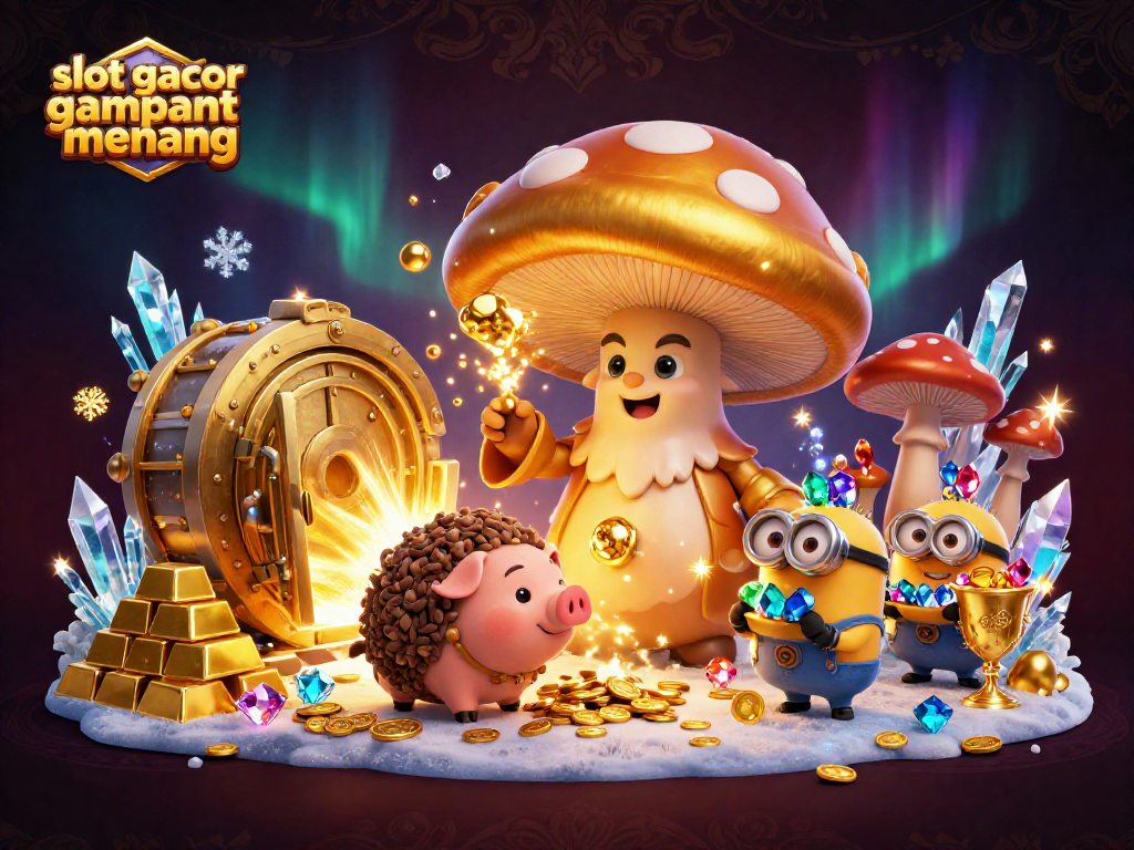 Win big with slot gacor gampang menang in a vibrant treasure-filled casino atmosphere