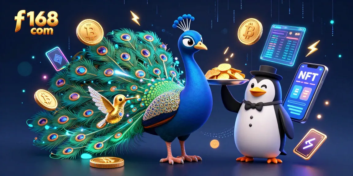 Engage with f168 com's dynamic gaming experience, showcasing vibrant casino elements and unique characters.
