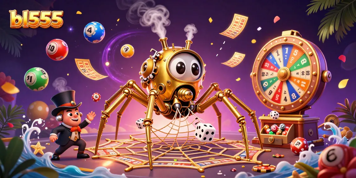 Experience thrilling gameplay at bl555, featuring a vibrant steampunk theme and dynamic lottery elements.