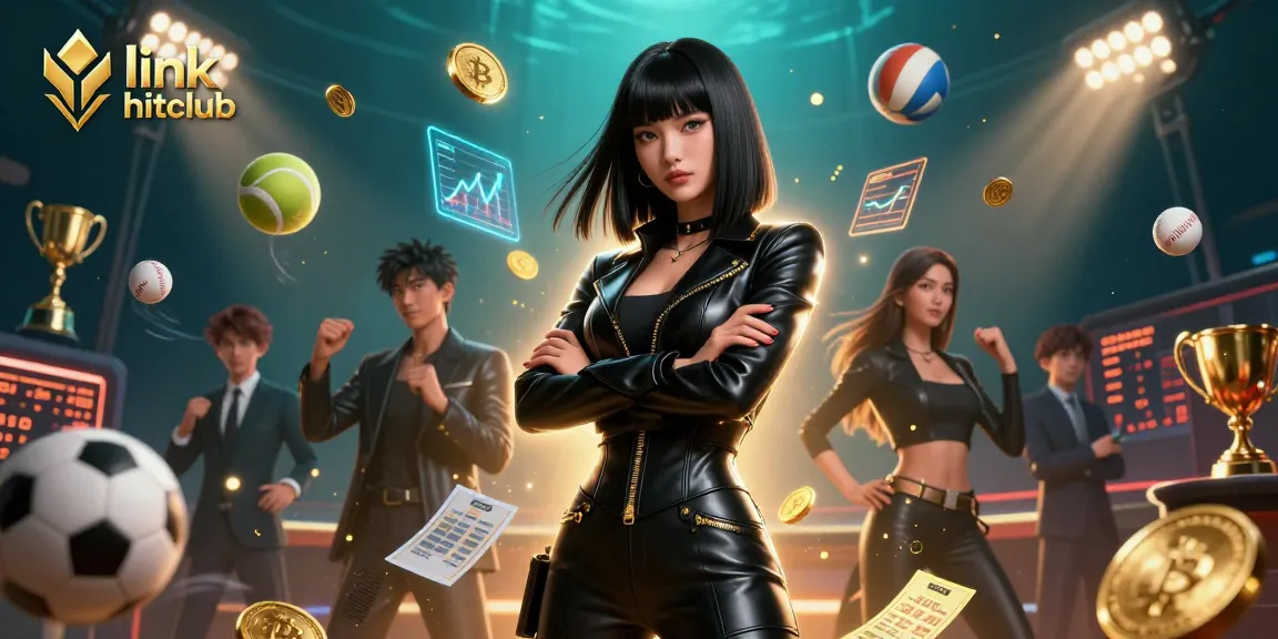 Engage in thrilling bets with link hitclub in a vibrant casino scene featuring winning sports elements and dynamic visuals.