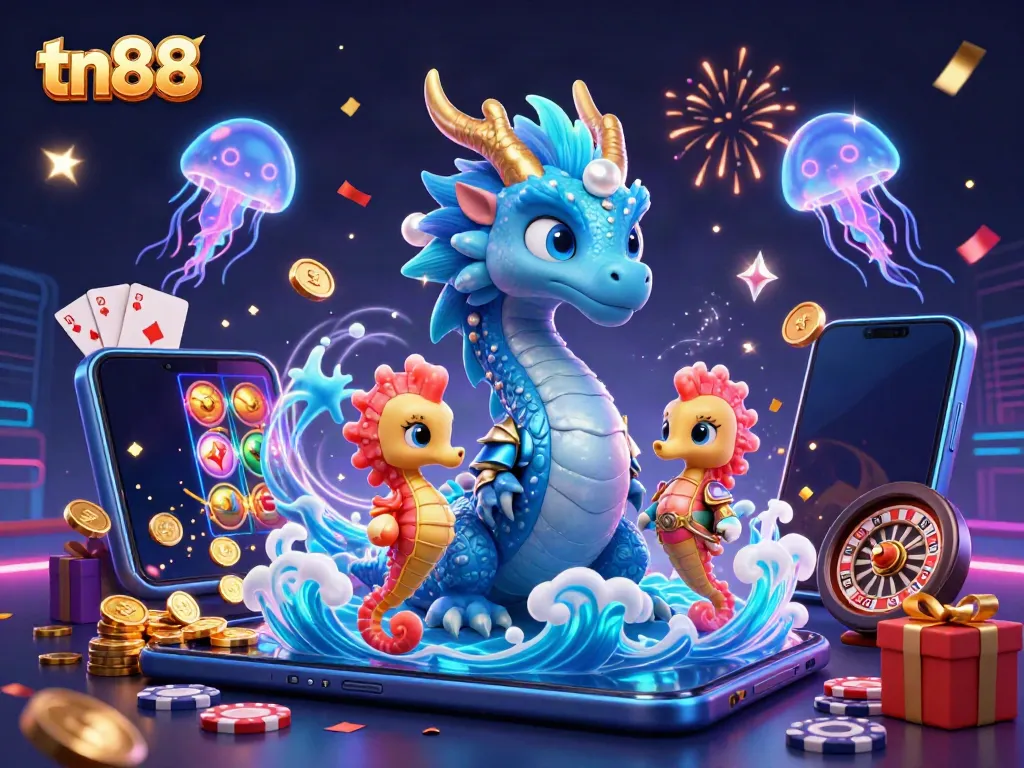 Experience tn88's thrilling casino adventure with vibrant characters and exciting game elements.