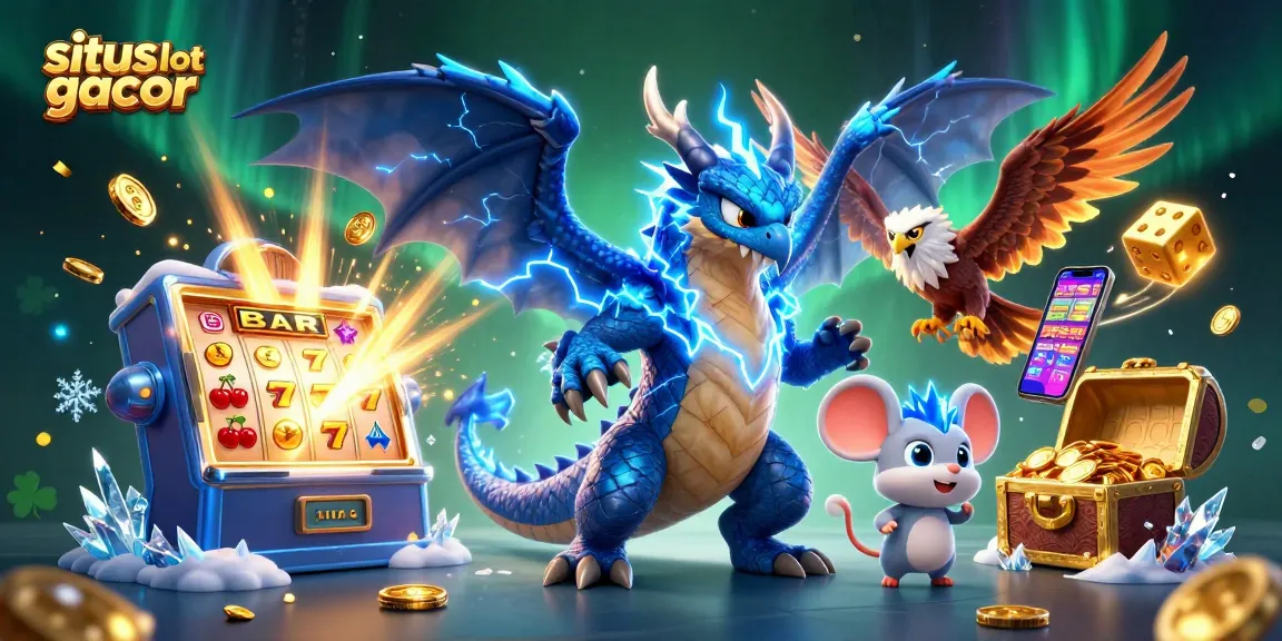 Experience thrilling wins at situs slot gacor with an exciting jackpot scene filled with vibrant casino elements.