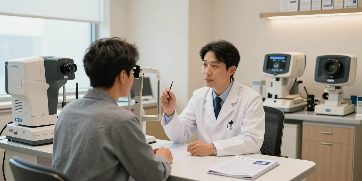 Patient consultation at SNU Eye Clinic, discussing snuseoul vision correction options.