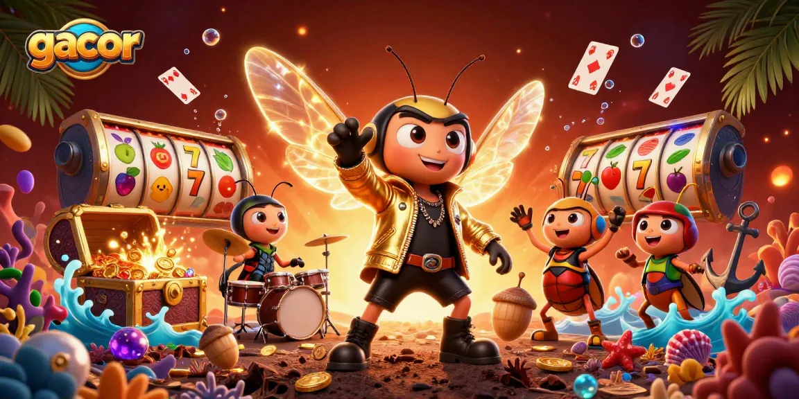 Experience the excitement of gacor slots with vibrant 3D characters and dazzling winning elements!