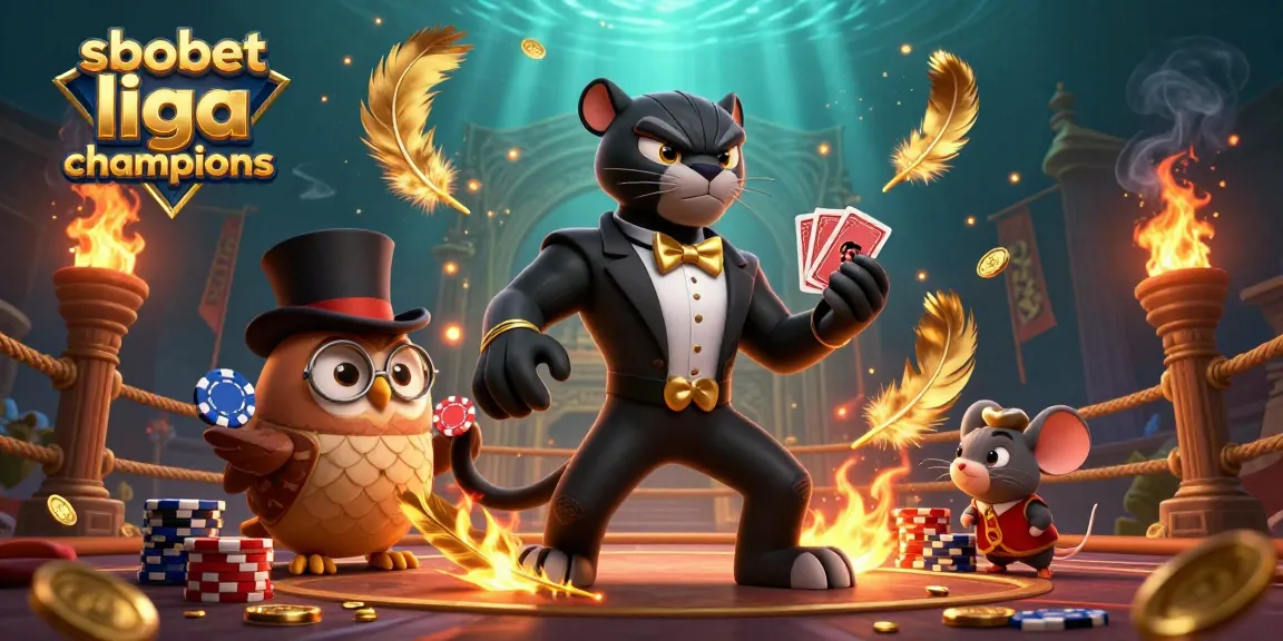 Engage in sbobet liga champions betting with a stylish panther dealer and enchanting gamble companions.