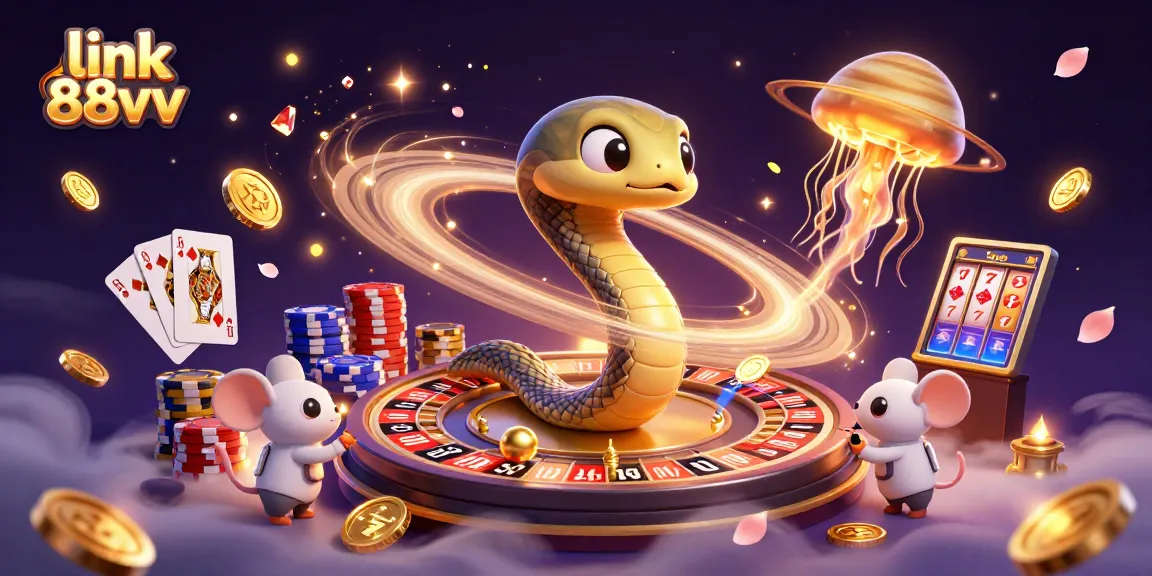 Place bets on the cosmic roulette with link 88vv's animated characters in a vibrant scene.