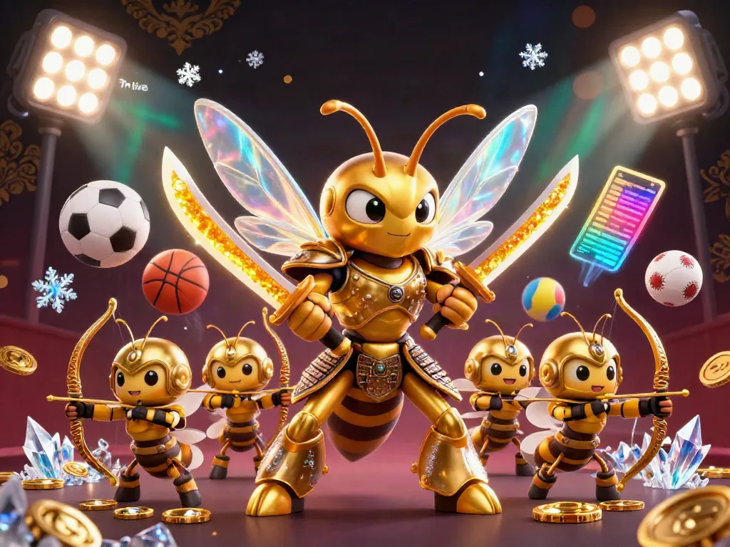 Experience live updates and scores with 7m live in this vibrant illustration featuring sports elements.