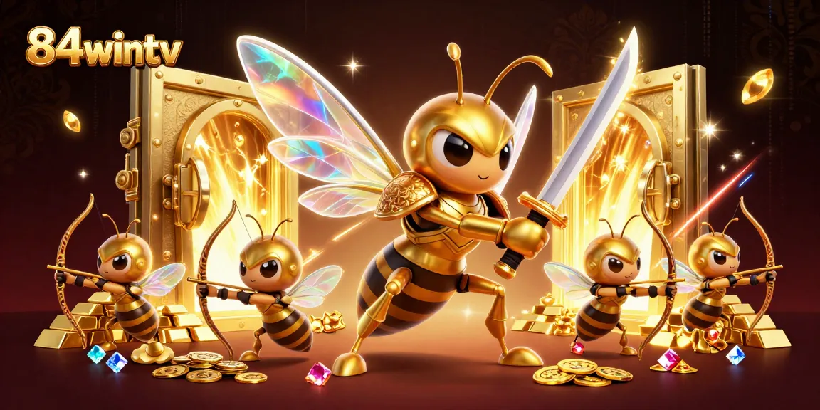 Engage with 84wintv's captivating atmosphere featuring dynamic casino elements and vibrant visuals.