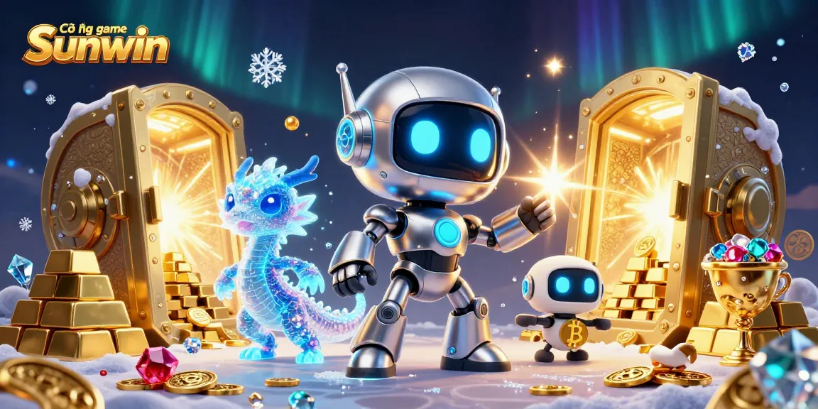 Engage with Cổng game Sunwin in this vibrant 3D digital casino adventure full of gold and excitement.
