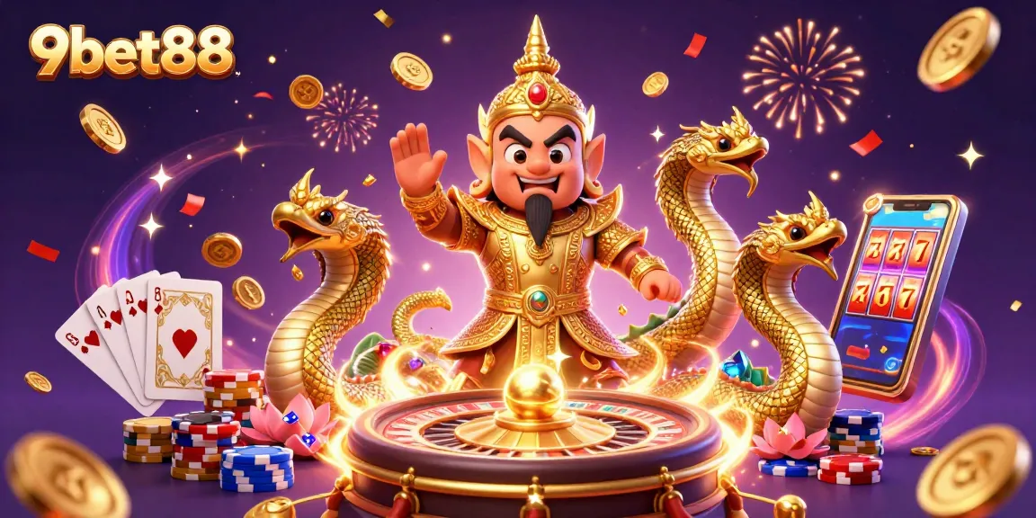 Experience the excitement of 9bet88 with dazzling slot games and a vibrant casino atmosphere.